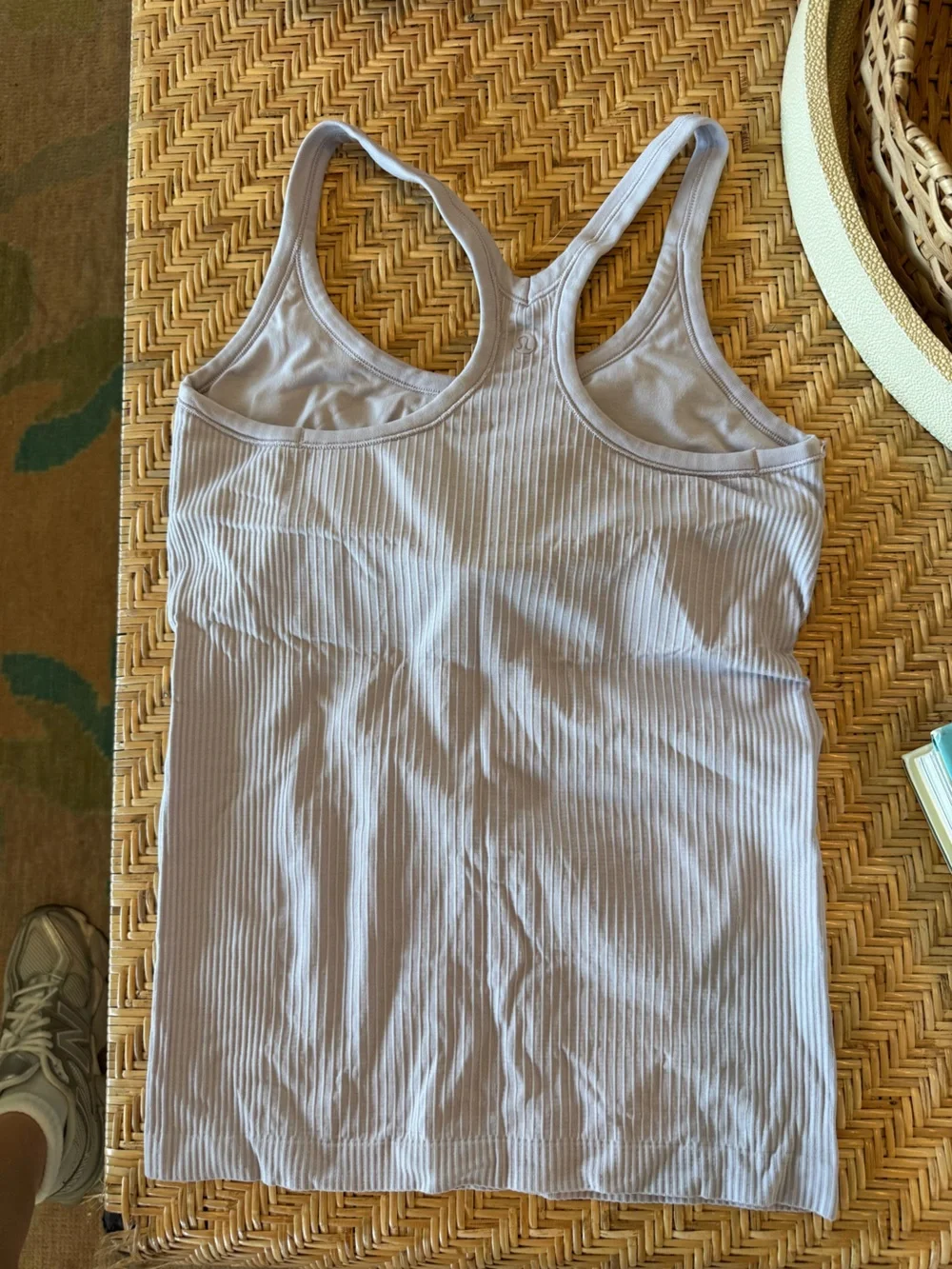 lululemon athletica Ebb to Street tank light grey